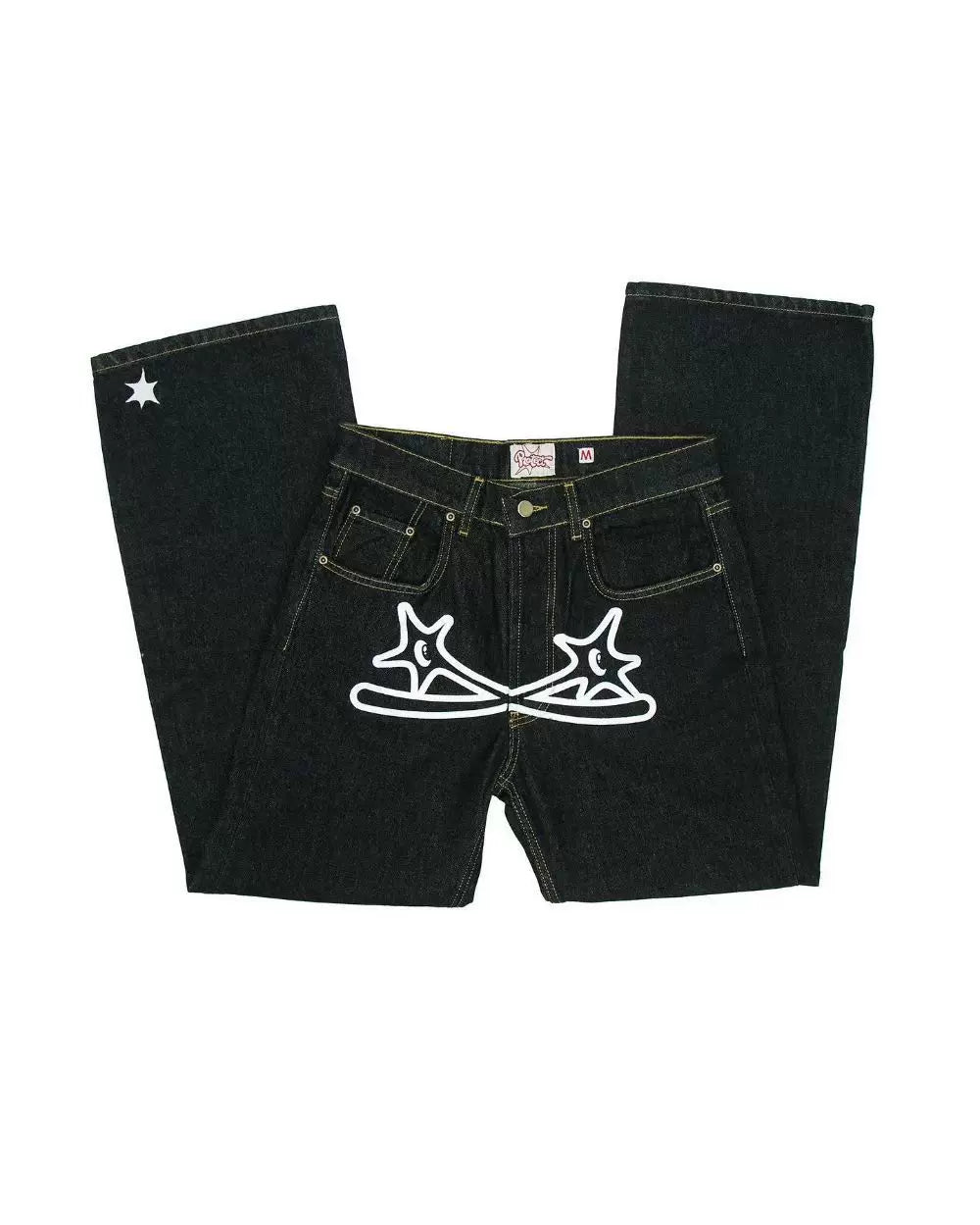 Hip hop trendy American retro men's pants Street summer casual straight leg pants European and American printed elastic neutral pants