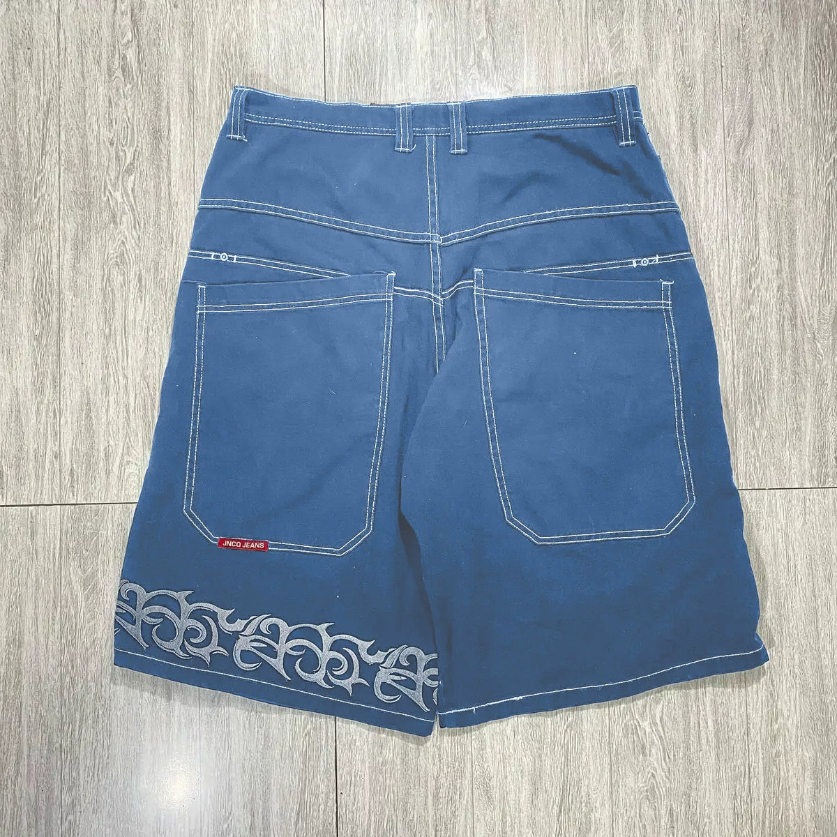 Cropped pants Y2K hip-hop 2023 Harajuku style gothic pocket loose cross-border foreign trade jeans shorts men