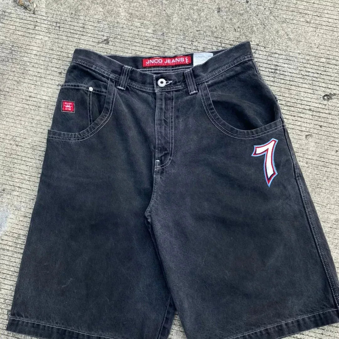 JNCO Number 7 Baggy Denim Jorts