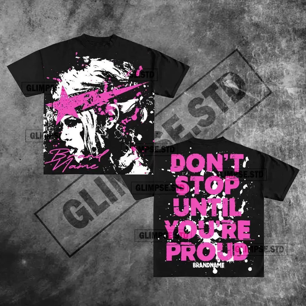 American street graffiti hip-hop graphic T-shirt Y2K top Korean Gothic style T-shirt couple outfit retro short sleeved men