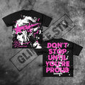 American street graffiti hip-hop graphic T-shirt Y2K top Korean Gothic style T-shirt couple outfit retro short sleeved men