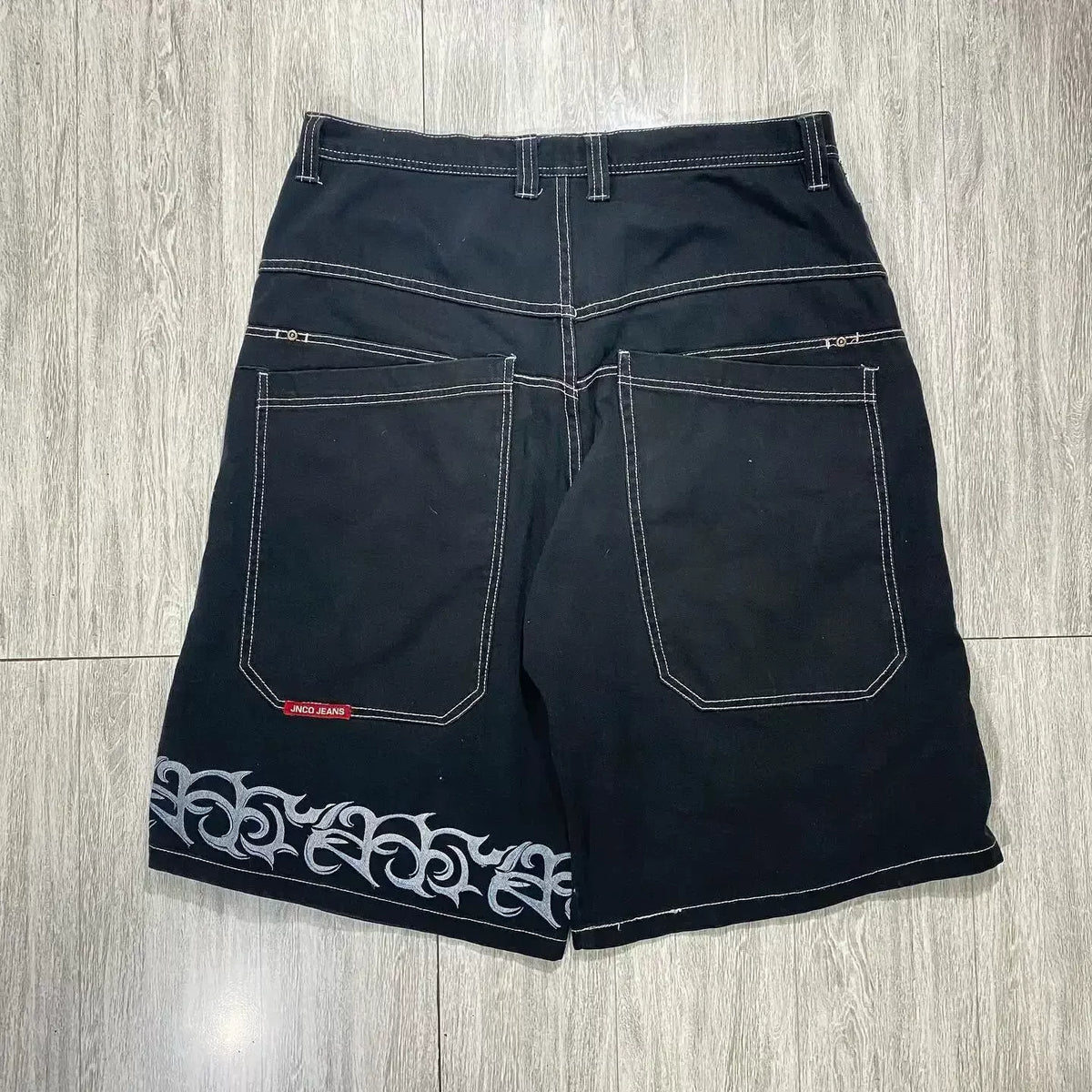 Cropped pants Y2K hip-hop 2023 Harajuku style gothic pocket loose cross-border foreign trade jeans shorts men