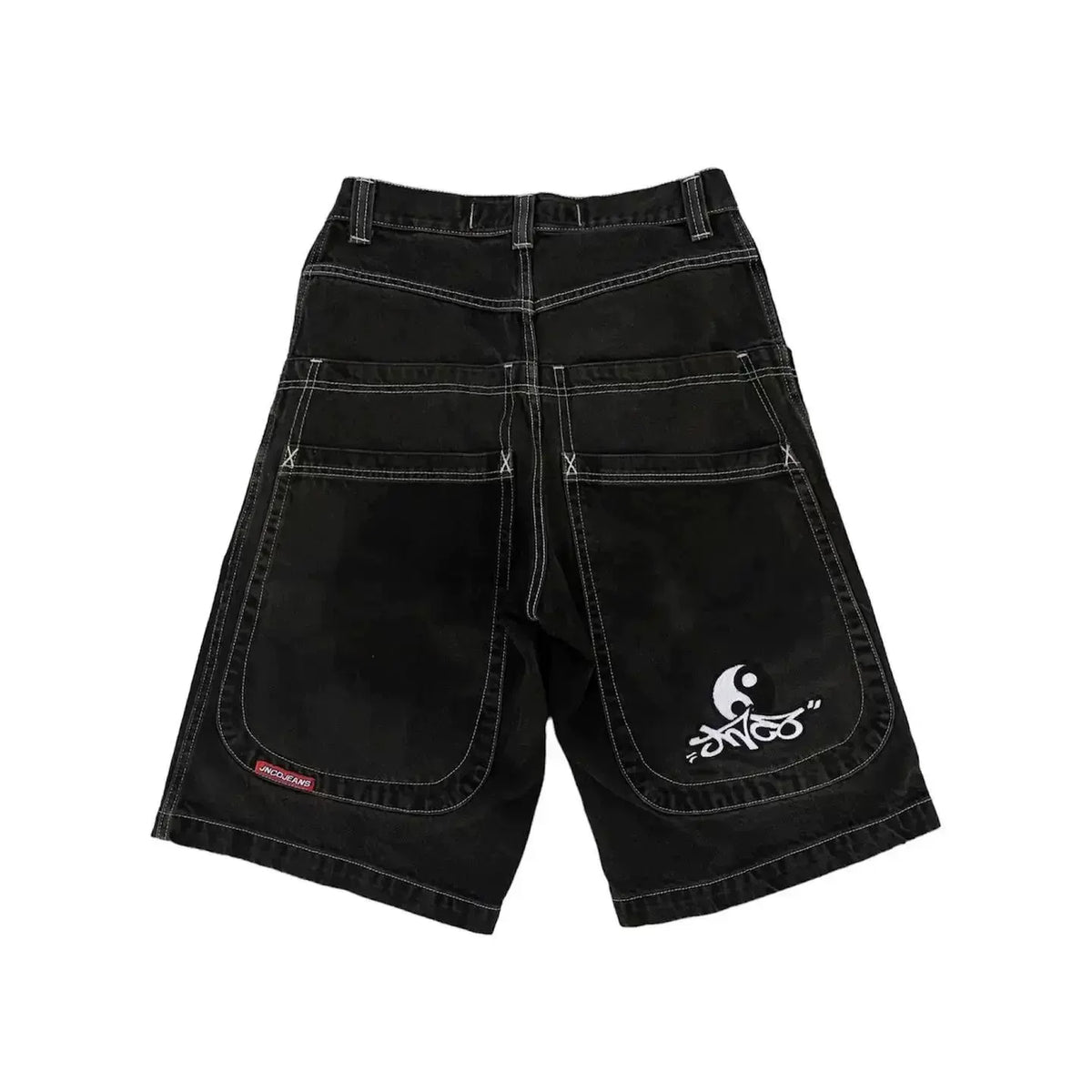 Cropped pants Y2K hip-hop 2023 Harajuku style gothic pocket loose cross-border foreign trade jeans shorts men