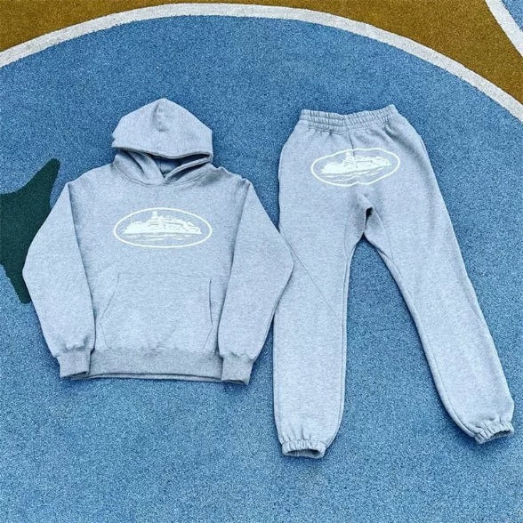 Trendy Street Loose Hoodie Set for Men, American Trendy Brand Hip Hop Skateboarding, Casual Couple Set, Spring and Autumn Clothes