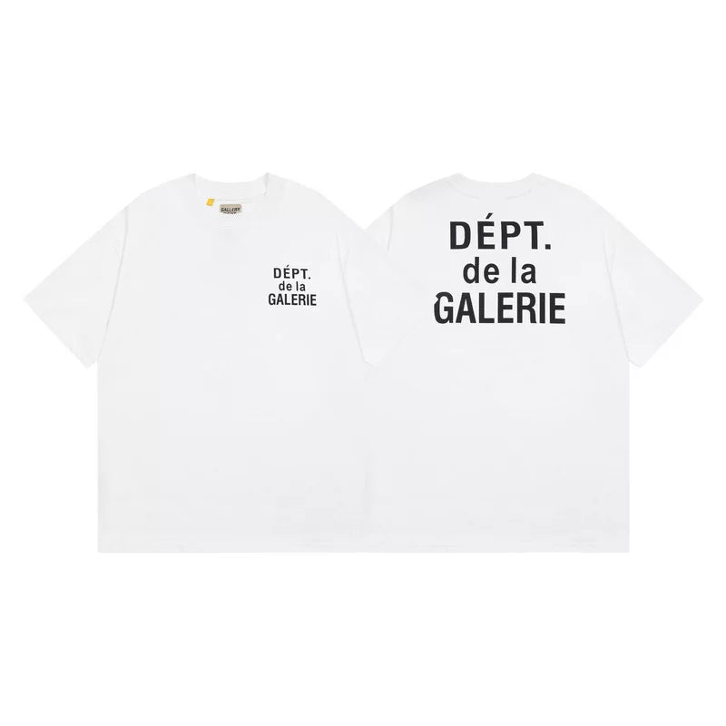 Outdoor single Gallery Depot color splashed ink letter print washed vintage trendy brand short sleeved high street graffiti T-shirt for men