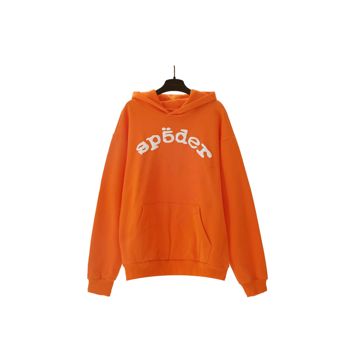Sp5der hip-hop singer Young Thug555 same print letter couple hoodie Pink sweatshirt men