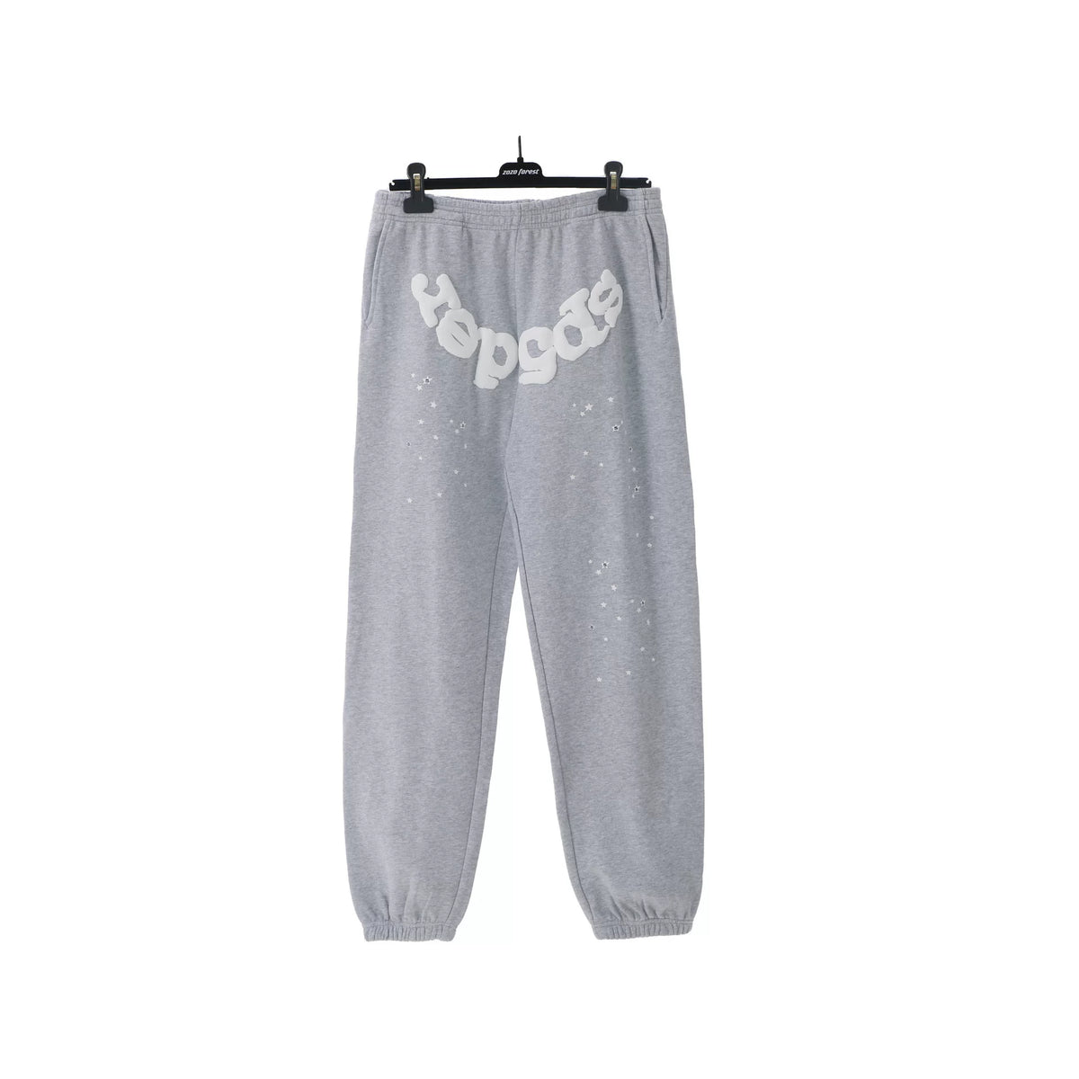 Sp5der hip-hop singer Young Thug555 same print letter couple hoodie Pink sweatshirt men