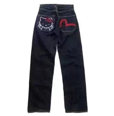 Hello Kitty Graphic Baggy Denim Jeans