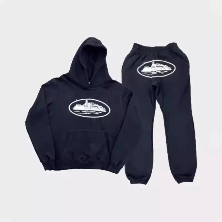Trendy Street Loose Hoodie Set for Men, American Trendy Brand Hip Hop Skateboarding, Casual Couple Set, Spring and Autumn Clothes