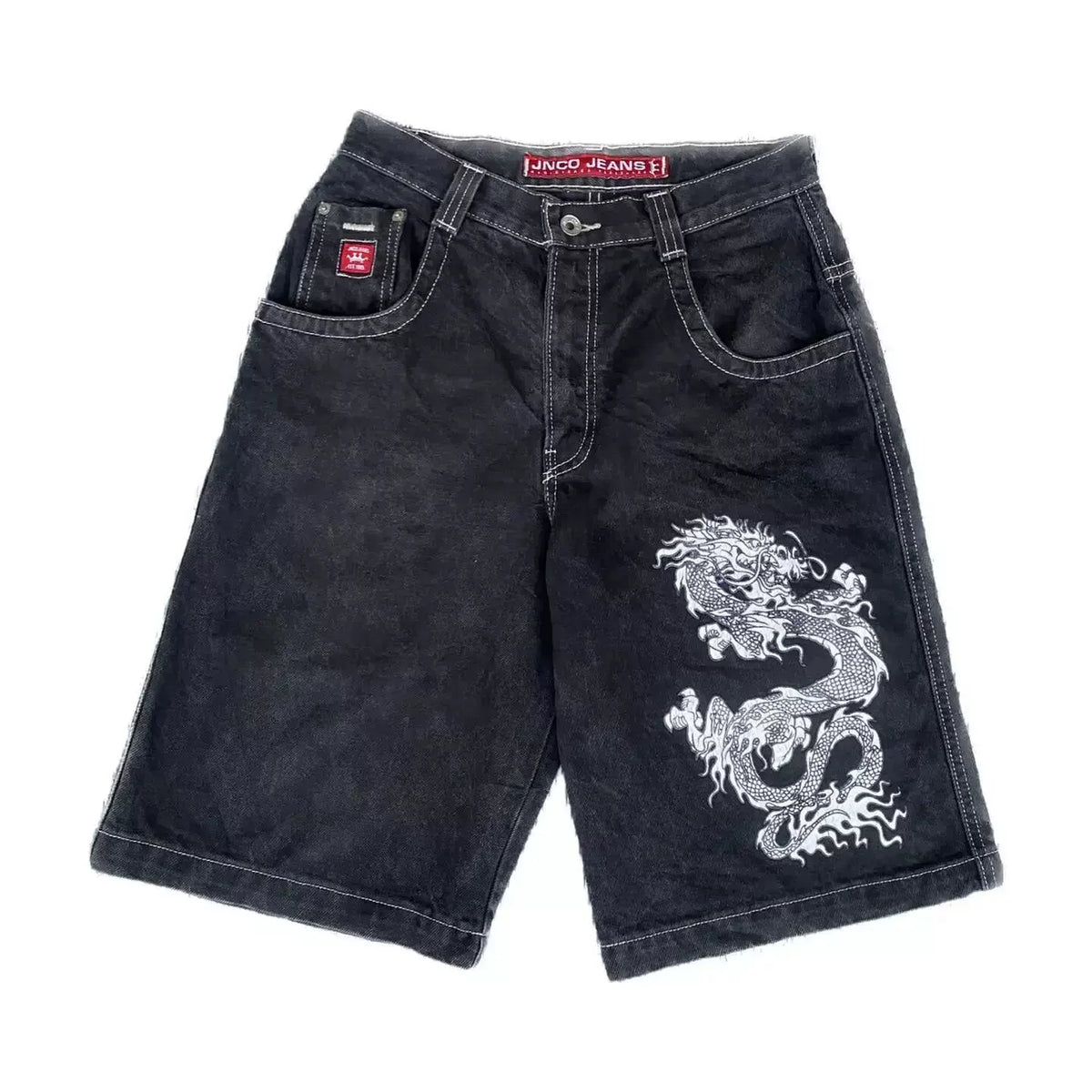 Cropped pants Y2K hip-hop 2023 Harajuku style gothic pocket loose cross-border foreign trade jeans shorts men