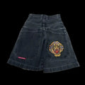 Cropped pants Y2K hip-hop 2023 Harajuku style gothic pocket loose cross-border foreign trade jeans shorts men