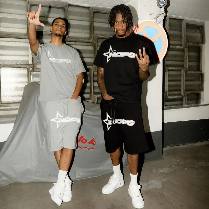 NOFS Star Print Tee & Shorts Set