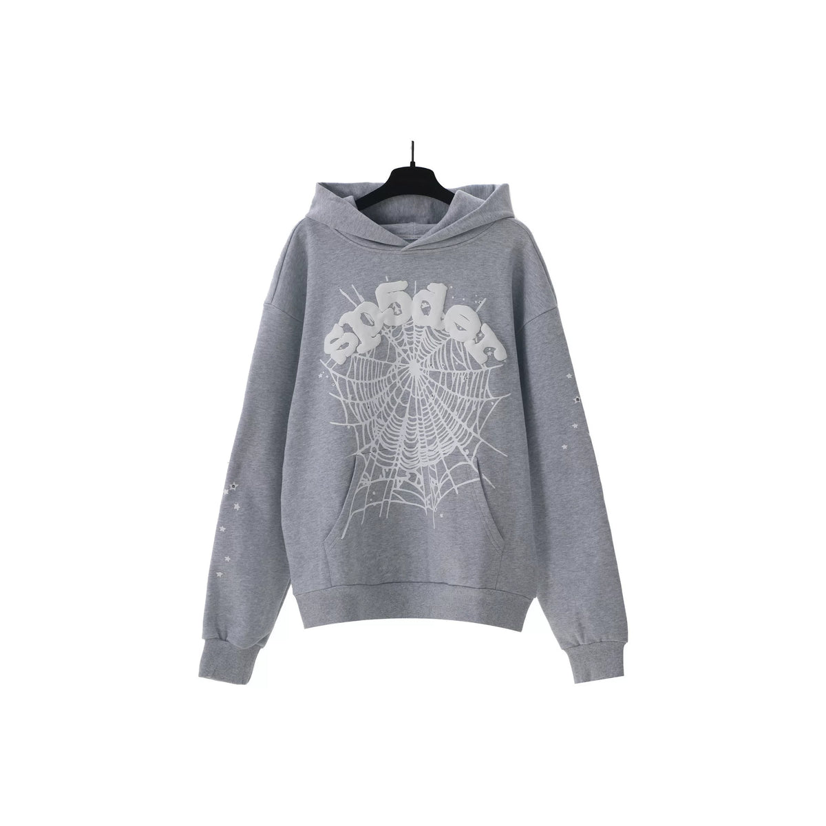 Sp5der hip-hop singer Young Thug555 same print letter couple hoodie Pink sweatshirt men