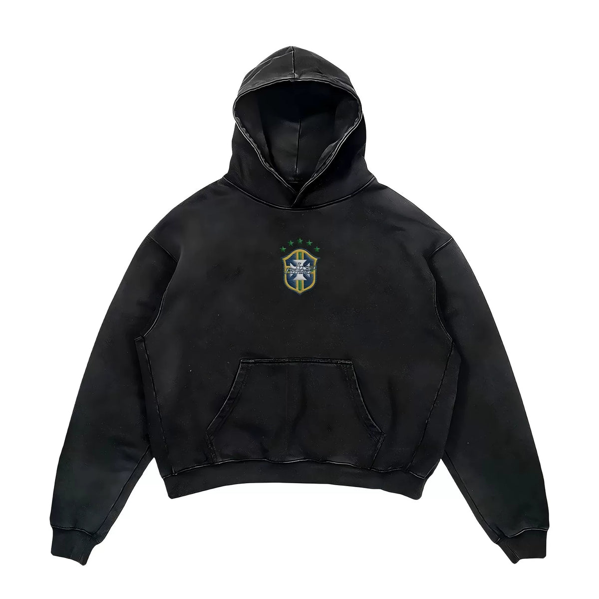 Winter men's hooded sweatshirt set, versatile long sleeved casual jacket, youth casual long sleeved sweatshirt