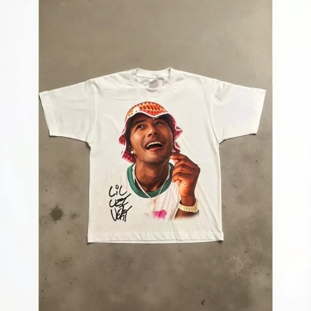 Men's T-shirt Retro Trendy Portrait Printed Short Sleeve T-shirt Y2k Gothic Harajuku Hip Hop Couple Casual Loose