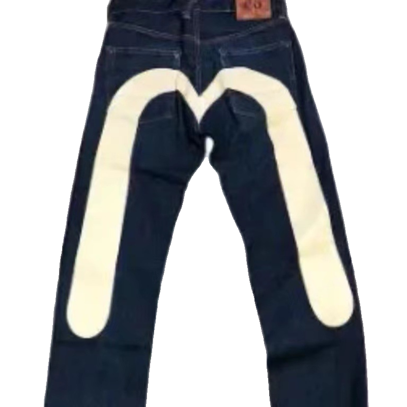 European and American hip-hop American style first year classic niche ins print men and women loose trendy trousers cool jeans