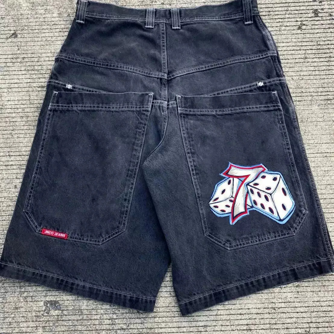 JNCO Number 7 Baggy Denim Jorts