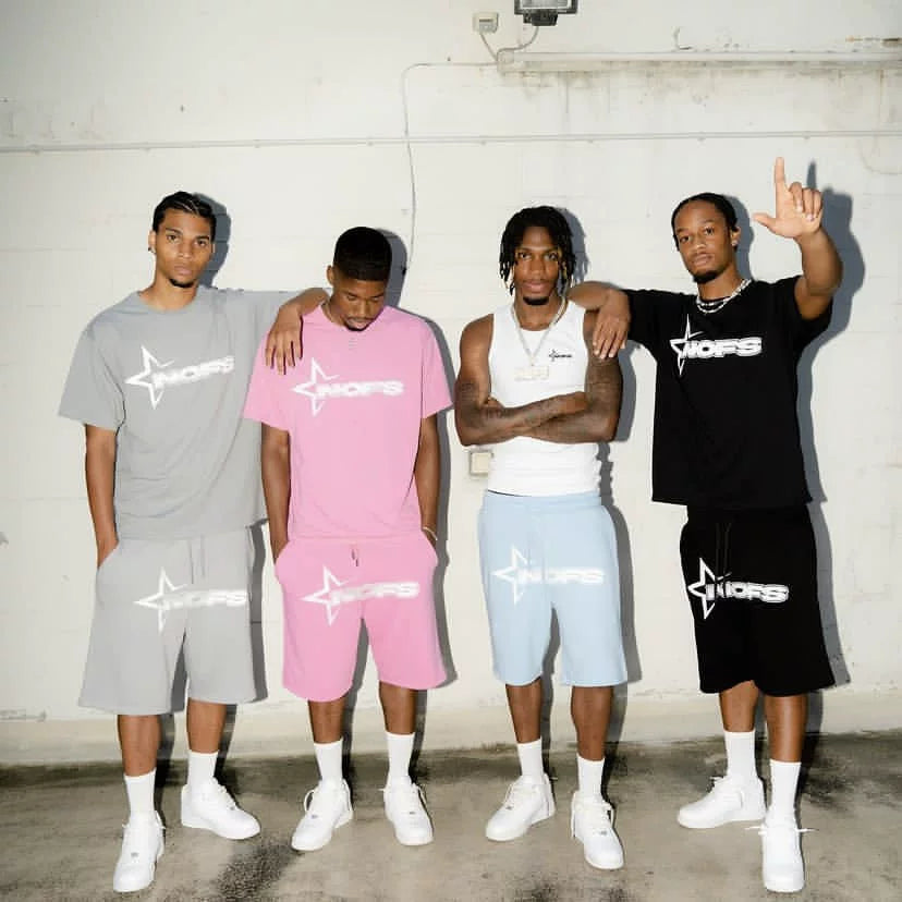 NOFS Star Print Tee & Shorts Set