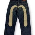 European and American hip-hop American style first year classic niche ins print men and women loose trendy trousers cool jeans
