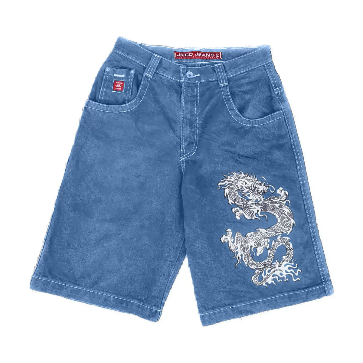 Cropped pants Y2K hip-hop 2023 Harajuku style gothic pocket loose cross-border foreign trade jeans shorts men
