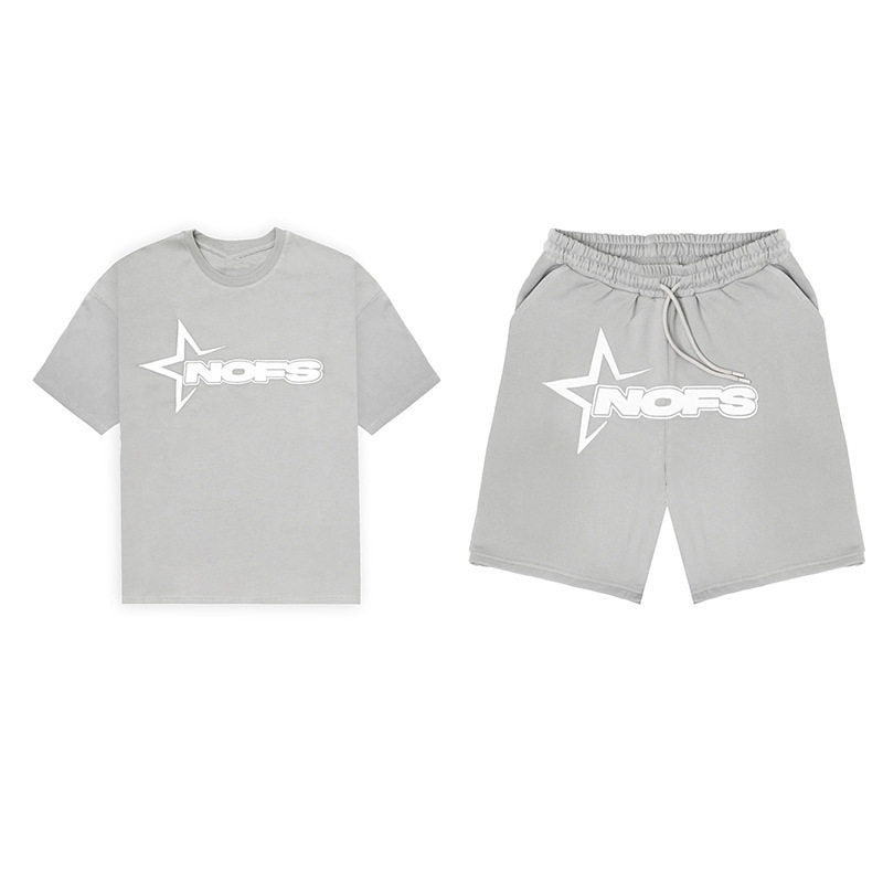 NOFS Star Print Tee & Shorts Set